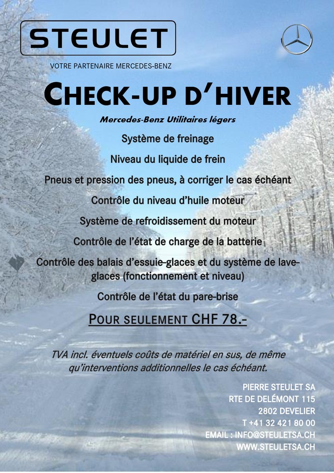 Check-up d'hiver